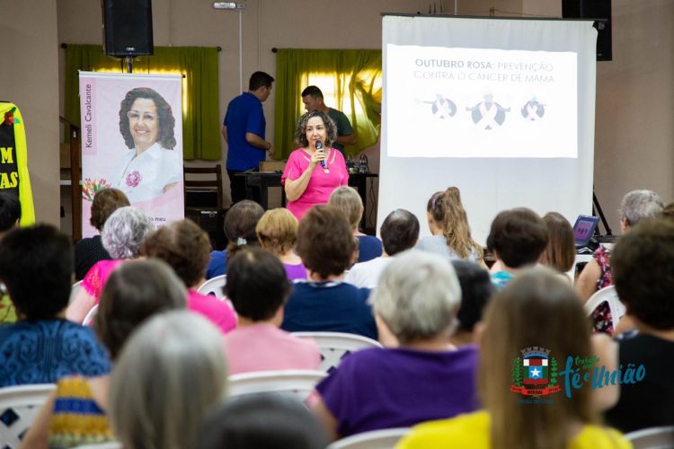 Voluntárias de Foz do Iguaçu que já tiveram Câncer palestraram em Missal em atividade alusiva ao Outubro Rosa