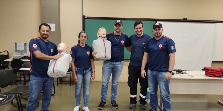 Profissionais do SAMU de Itaipulândia participam de curso de Suporte Básico de Vida