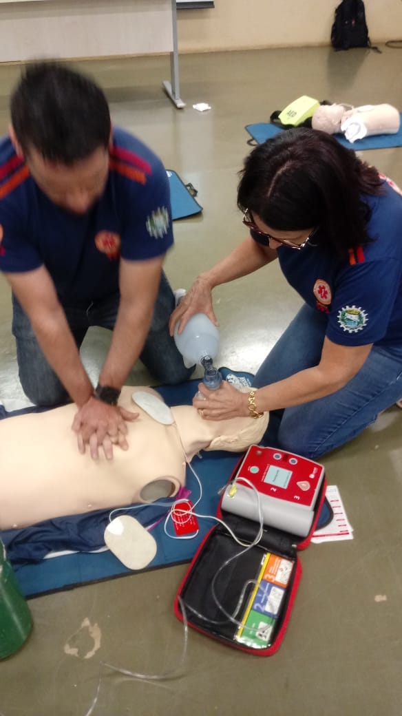 Profissionais do SAMU de Itaipulândia participam de curso de Suporte Básico de Vida
