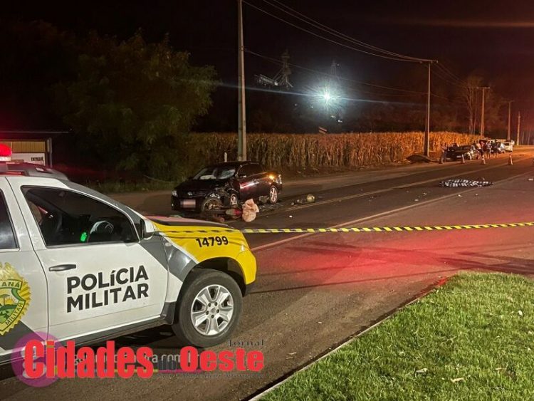 Serranópolis do Iguaçu: Motociclista morre em grave acidente na PR-495