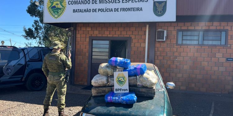 BPFRON prende homem com 122 kg de maconha em Marechal Cndido Rondon, no Oeste do Paran