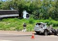 Acidente com vítima fatal e feridos graves na BR-277, entre Matelândia e Medianeira