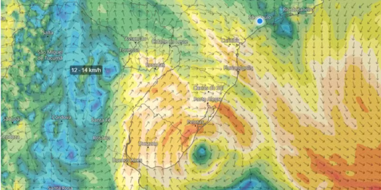 Primeiro ciclone extratropical de 2026 se forma no Sul do país
