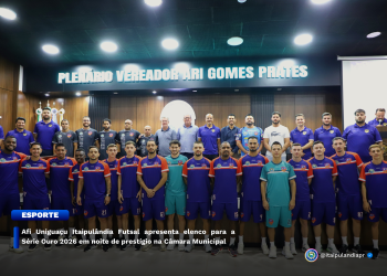 Afi Uniguaçu Itaipulândia Futsal apresenta elenco para a Série Ouro 2026 em noite de prestígio na Câmara Municipal