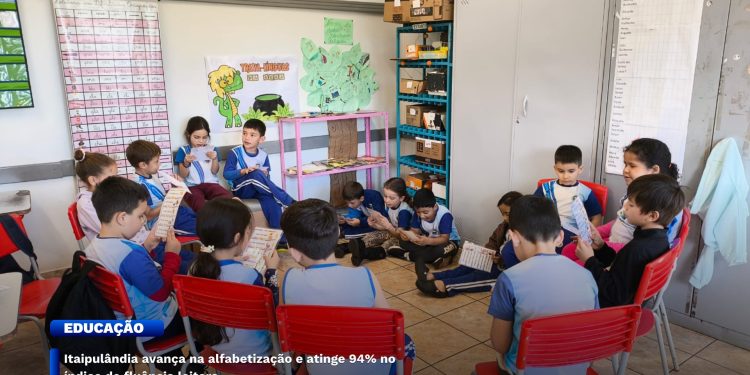 Itaipulândia avança na alfabetização e atinge 94% no índice de fluência leitora