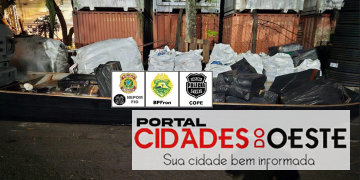 Polícia Federal, PCPR E PMPR apreendem embarcação, veículo e cigarros contrabandeados em Itaipulândia