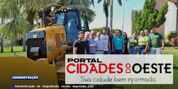 Administração de Itaipulândia recebe deputado Luis Corti e confirma entrega de trator esteira ao município