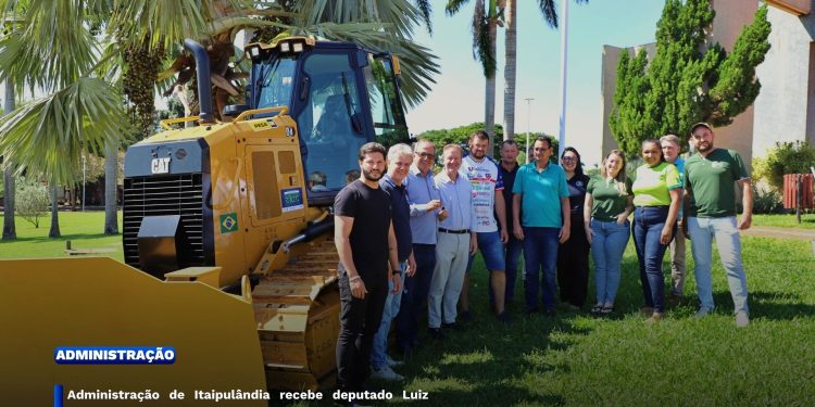 Administração de Itaipulândia recebe deputado Luis Corti e confirma entrega de trator esteira ao município